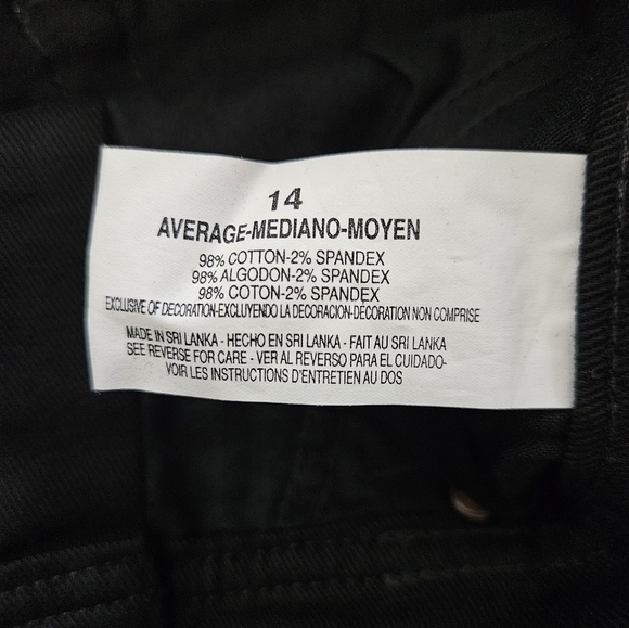 NWT - Vintage Gloria Vanderbilt Black Stretch Classic Amanda Jeans - Size 14 - Picture 7 of 7